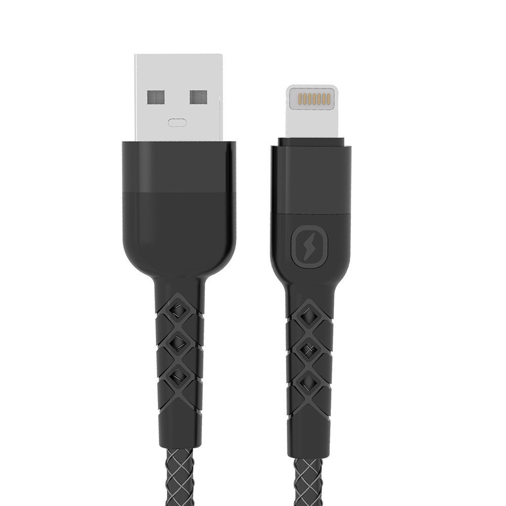 USB data kabal Moxom MX-CB126 3A lightning 1m crni cena 1000 din slika