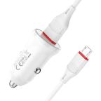 Auto punjac Comicell Superior CO-BZ18 FAST 18W USB QC 3.0 Micro beli slika 2