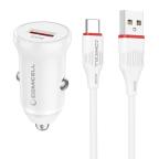 Auto punjac Comicell Superior CO-BZ18 FAST 18W USB QC 3.0 Type C beli cena 2000 din slika