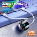 Auto punjac Moxom MX-VC29 USB-A+PD 60W crni slika 5