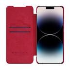Maska Futrola Nillkin Qin Pro za iPhone 14 Pro Max (6.7) crvena slika 4