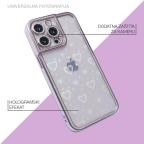 Maska Futrola Heart IMD za iPhone 11 6.1 ljubicasta slika 2