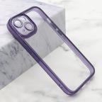Maska Futrola DIAMOND LENS za iPhone 14 (6.1) ljubicasta cena 2500 din slika