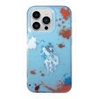 Maska Futrola Polo With Splatter Pattern & Horse Logo za Iphone 14 Pro plava Full ORG (USHCP14LUDEB) slika 2