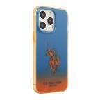 Maska Futrola Polo Gradient Case With Dyed - Bumper & Horse Logo za Iphone 14 Pro Max plavo-narandzasta Full ORG (USHCP14XELOB) slika 3