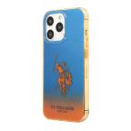 Maska Futrola Polo Gradient Case With Dyed - Bumper & Horse Logo za Iphone 14 Pro plavo-narandzasta Full ORG (USHCP14LELOB) cena 3000 din slika