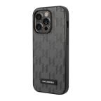 Maska Futrola Karl Lagerfeld Saffiano Monogram With Metal Plate Logo za Iphone 14 Pro Max siva Full ORG (KLHCP14XSAKLH) cena 2000 din slika