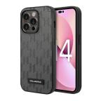 Maska Futrola Karl Lagerfeld Saffiano Monogram With Metal Plate Logo za Iphone 14 Pro Max siva Full ORG (KLHCP14XSAKLH) slika 4