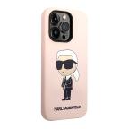 Maska Futrola silikon Karl Lagerfeld NFT Ikonik Hard Case za Iphone 14 Pro Max pink Full ORG (KLHCP14XSNIKBC) slika 3