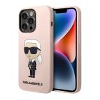 Maska Futrola silikon Karl Lagerfeld NFT Ikonik Hard Case za Iphone 14 Pro Max pink Full ORG (KLHCP14XSNIKBC) slika 4