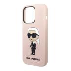 Maska Futrola silikon Karl Lagerfeld NFT Ikonik Hard Case za Iphone 14 Pro Max pink Full ORG (KLHCP14XSNIKBC) slika 5