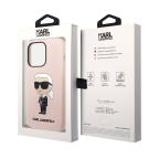 Maska Futrola silikon Karl Lagerfeld NFT Ikonik Hard Case za Iphone 14 Pro Max pink Full ORG (KLHCP14XSNIKBC) slika 6