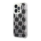Maska Futrola Karl largerfeld Liquid Glitter Monogram Pattern & Multicolor Glitter za Iphone 14 Pro Max srebrna Full ORG (KLHCP14XLMNMS) cena 2000 din slika