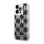 Maska Futrola Karl largerfeld Liquid Glitter Monogram Pattern & Multicolor Glitter za Iphone 14 Pro Max srebrna Full ORG (KLHCP14XLMNMS) slika 3