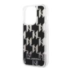 Maska Futrola Karl largerfeld Liquid Glitter Monogram Pattern & Multicolor Glitter za Iphone 14 Pro srebrna Full ORG (KLHCP14LLMNMS) slika 5