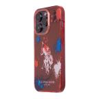 Maska Futrola Polo With Splatter Pattern & Horse Logo za Iphone 14 Pro crvena Full ORG (USHCP14LUDER) cena 3000 din slika