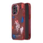 Maska Futrola Polo With Splatter Pattern & Horse Logo za Iphone 14 Pro crvena Full ORG (USHCP14LUDER) slika 4