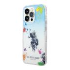 Maska Futrola Polo Gradient With Splattered Pattern & Horse Logo za Iphone 14 Pro plava Full ORG (USHCP14LUARTB) cena 3000 din slika