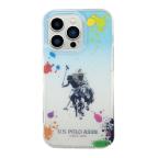 Maska Futrola Polo Gradient With Splattered Pattern & Horse Logo za Iphone 14 Pro Max plava Full ORG (USHCP14XUARTB) slika 2