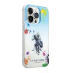 Maska Futrola Polo Gradient With Splattered Pattern & Horse Logo za Iphone 14 Pro Max plava Full ORG (USHCP14XUARTB) slika 3