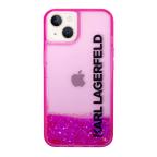 Maska Futrola Karl Lagerfeld Liquid Glitter Elong Hard za Iphone 14 pink Full ORG (KLHCP14SLCKVF) slika 2