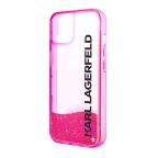 Maska Futrola Karl Lagerfeld Liquid Glitter Elong Hard za Iphone 14 pink Full ORG (KLHCP14SLCKVF) slika 4