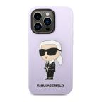 Maska Futrola silikon Karl Lagerfeld NFT Ikonik Hard Case za Iphone 14 Pro Max ljubicasta Full ORG (KLHCP14XSNIKBC) slika 2
