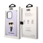 Maska Futrola silikon Karl Lagerfeld NFT Ikonik Hard Case za Iphone 14 Pro Max ljubicasta Full ORG (KLHCP14XSNIKBC) slika 4