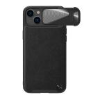 Maska Futrola Nillkin Cam Shield Leather S za iPhone 14 6.1 crna cena 4500 din slika