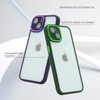 Maska Futrola CLEAR SHINING CAMERA za iPhone 14 Pro (6.1) zelena slika 2