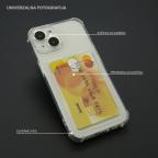 Maska Futrola TRANSPARENT CARD POCKET za iPhone 15 Pro Max (6.7) siva slika 2