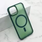 Maska Futrola SILKY MAGSAFE II za iPhone 13 (6.1) zelena cena 2500 din slika
