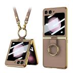 Maska Futrola GOLD EDGE za Samsung F741B Galaxy Z Flip 6 5G braon slika 2