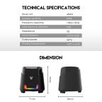 Zvucnik HELLSCREAM GS205 crni FANTECH slika 5