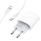 Kucni punjac Comicell Superior CO-DC23 Fast PD 20W 3A Type C na Lightning beli slika 4