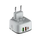 Kucni punjac LDNIO A3513Q 2xUSB + PD 32W lightning belo-crni slika 2