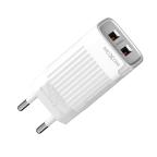 Kucni punjac Moxom MX-HC128 2.4A 2xUSB Type C beli cena 2000 din slika