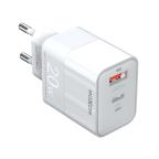 Kucni punjac Moxom MX-HC134 20W Type C na Type C beli cena 2000 din slika