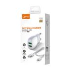 Kucni punjac LDNIO A2218 2xUSB 2.4A 12W Type-C beli slika 3