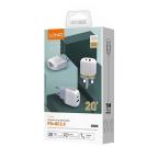 Kucni punjac LDNIO A2316C QC3.0 18W, PD 20W Type-C na Type-C beli slika 3