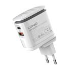 Kucni punjac LDNIO A2423C QC3.0 18W, PD 25W Type-C na Lightning beli slika 2