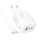 Kucni punjac Moxom MX-HC158 QC3.0 65W Type-C na Type-C beli cena 5000 din slika