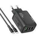 Kucni punjac Moxom MX-HC158 QC3.0 65W Type-C na Type-C crni cena 6000 din slika