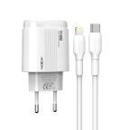 Kucni punjac Moxom MX-HC89 20W Type-C na Lightning beli cena 2000 din slika