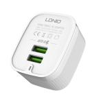 Kucni punjac LDNIO A201 2xUSB 5V/2.4A microUSB beli cena 2000 din slika
