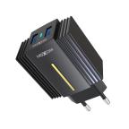 Kucni punjac Moxom MX-HC12 QC 3.0 Fast type C crni cena 2000 din slika