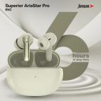 Slusalice bluetooth Superior AriaStar Pro ENC krem slika 4