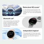 Pametni Sat Smart Watch DT3 New crni (silikonska narukvica) slika 6