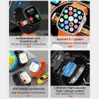 Pametni Sat Smart watch 4G Network WATCH ULTRA sivi (narandzasta narukvica) slika 6
