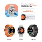 Pametni Sat Smart watch W7 Watch Ultra srebrni (bela silikonska narukvica) slika 3